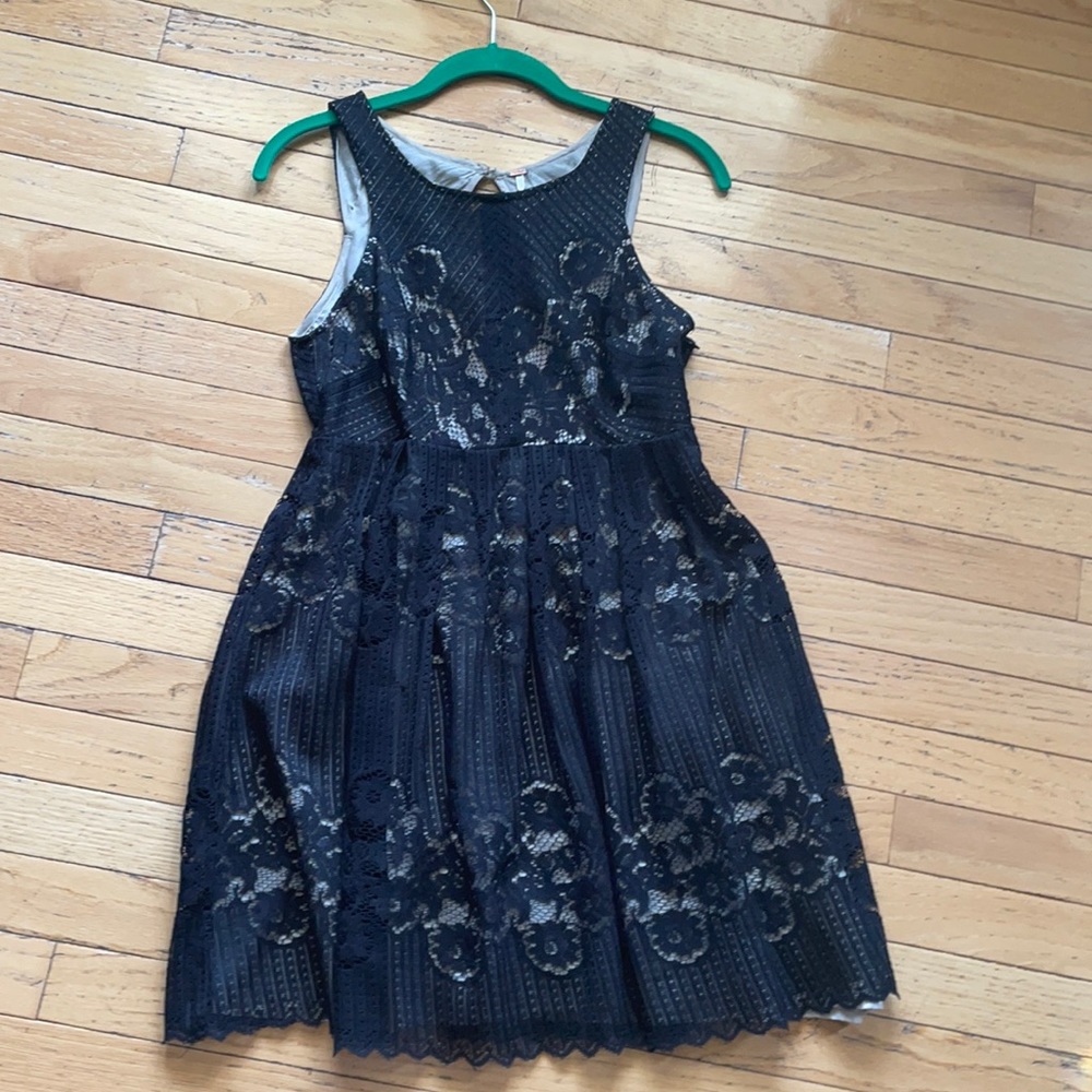 Black and tan free people dress